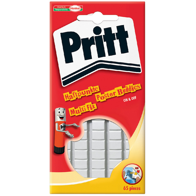 [1444986] Poster Buddies Pritt dz kleefpads blister à 65st