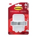 Bezemhouder Command incl bevestigingsstrip wit