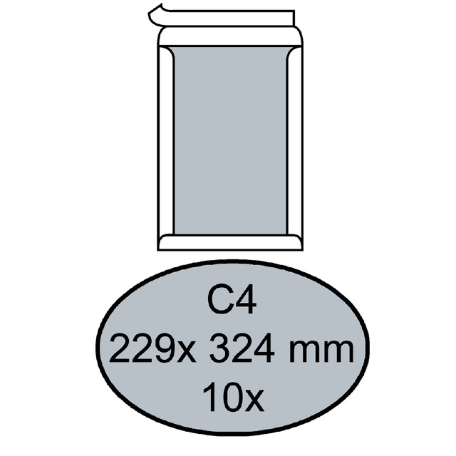 Envelop Quantore bordrug C4 229x324 120gr zk wt