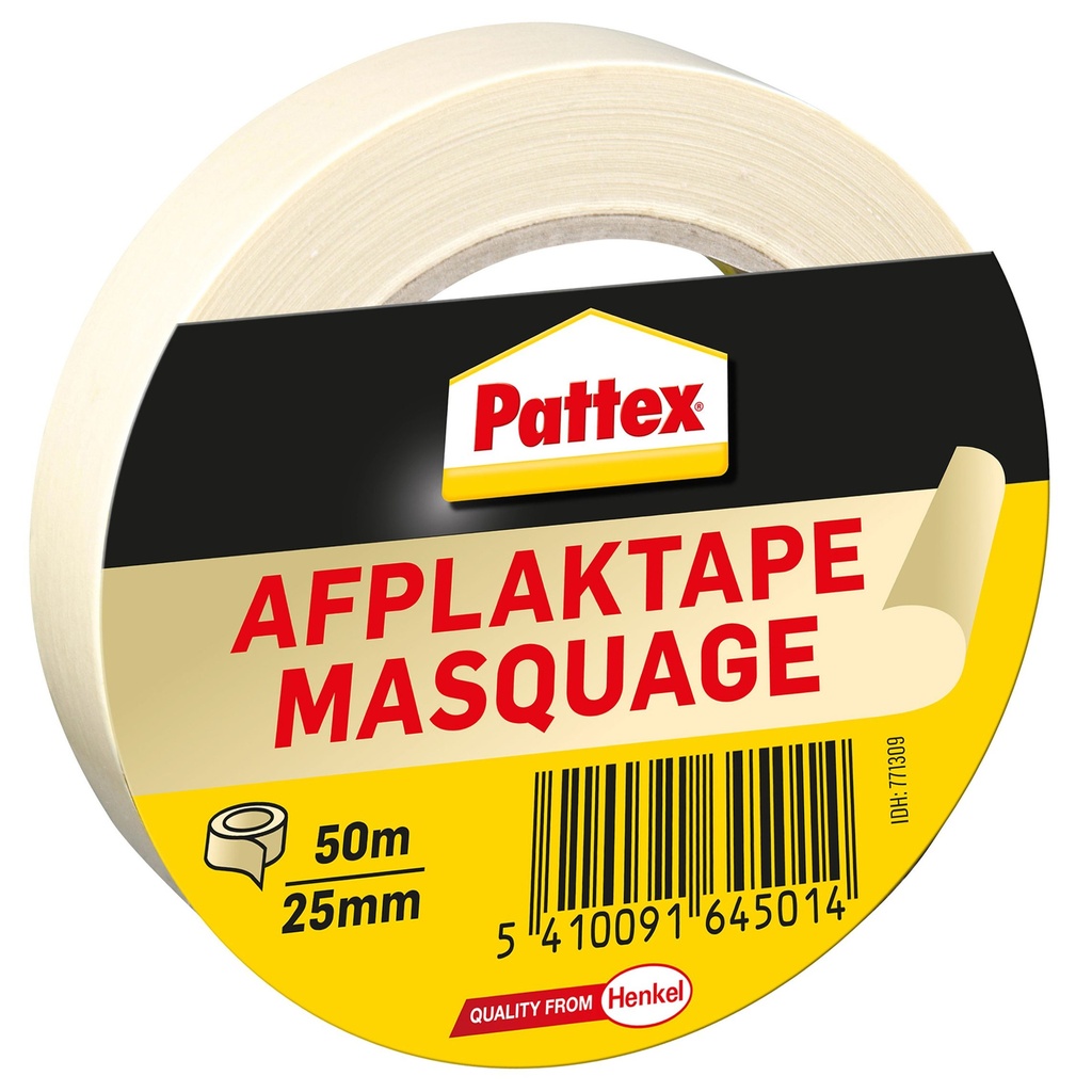 [771309] Afplaktape Pattex 25mmx50m creme