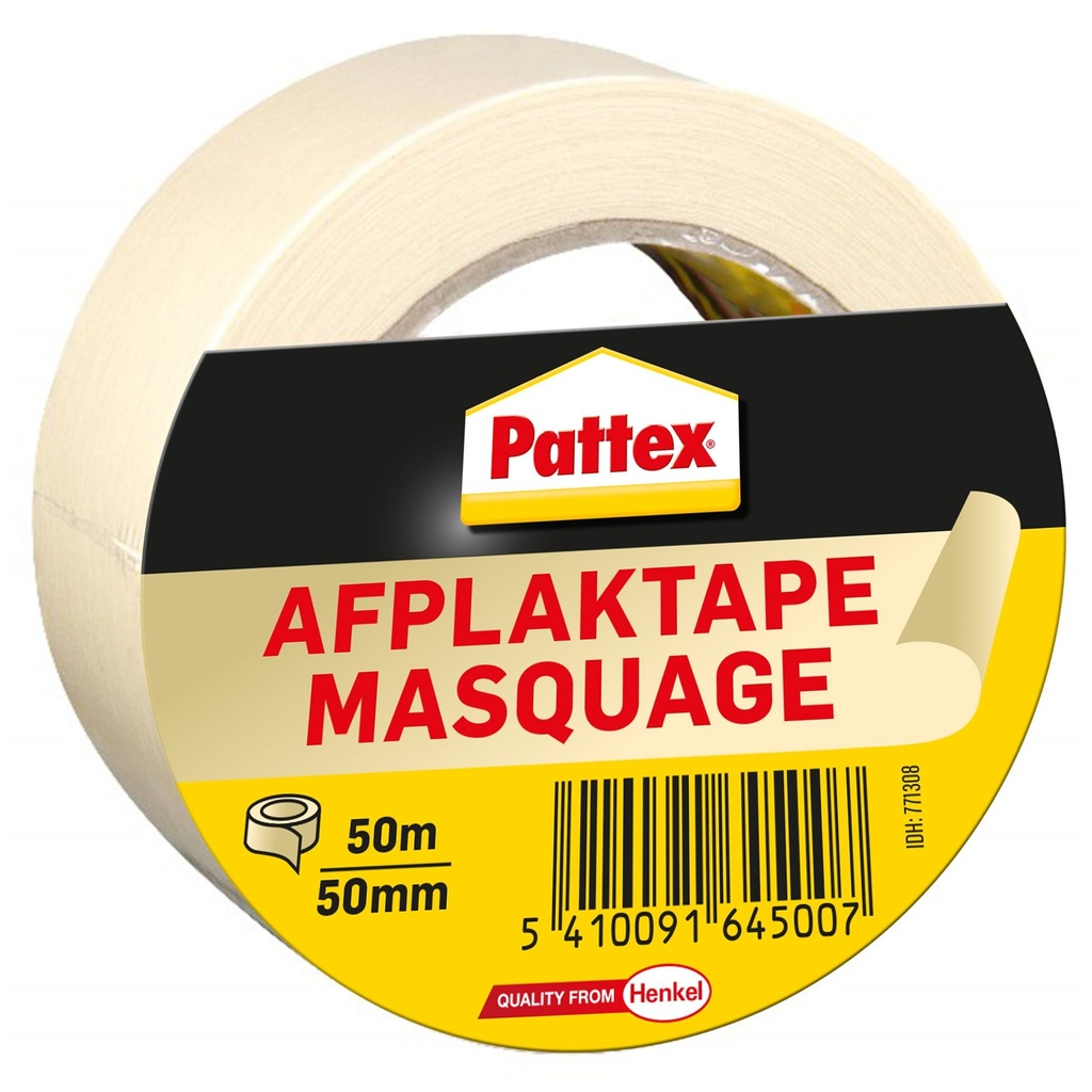 [771308] Afplaktape Pattex 50mmx50m creme