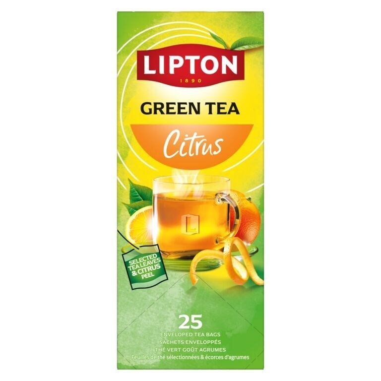 [69701990] Thee Lipton Balance green tea citrus 25x1.5gr