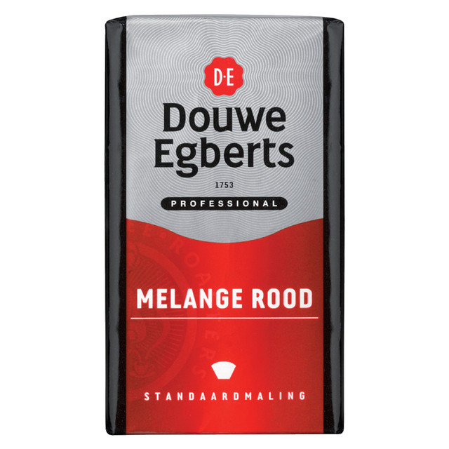 [435822] Koffie Douwe Egberts snelfilter Melange Rood 250gr