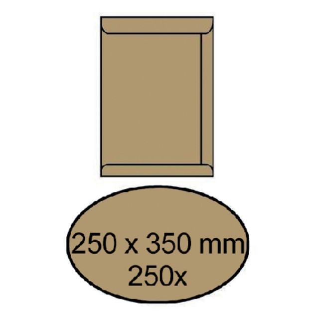 [9180.75B] Envelop akte IEZZY 250x350mm zelfklevend 90gr br