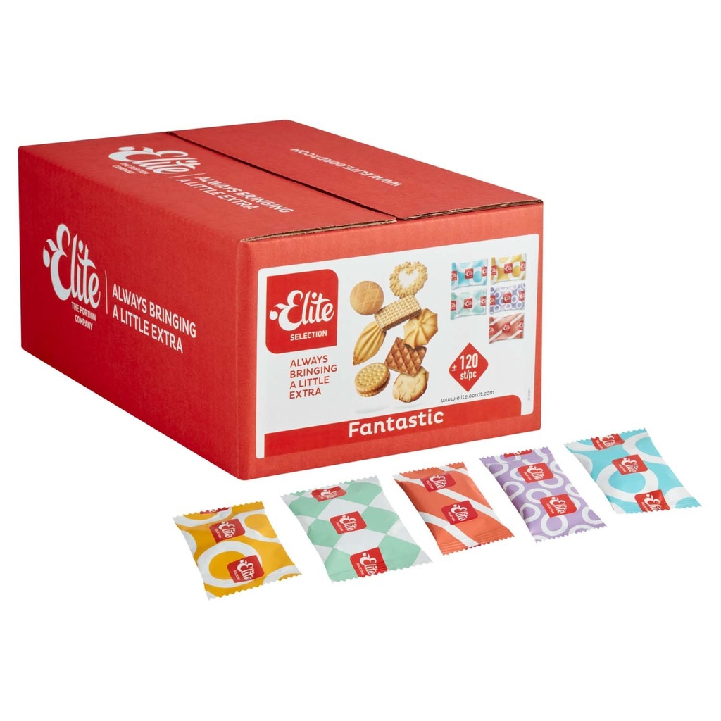 [60101009] Koekjes Elite Selection Fantastic mix 120 stuks