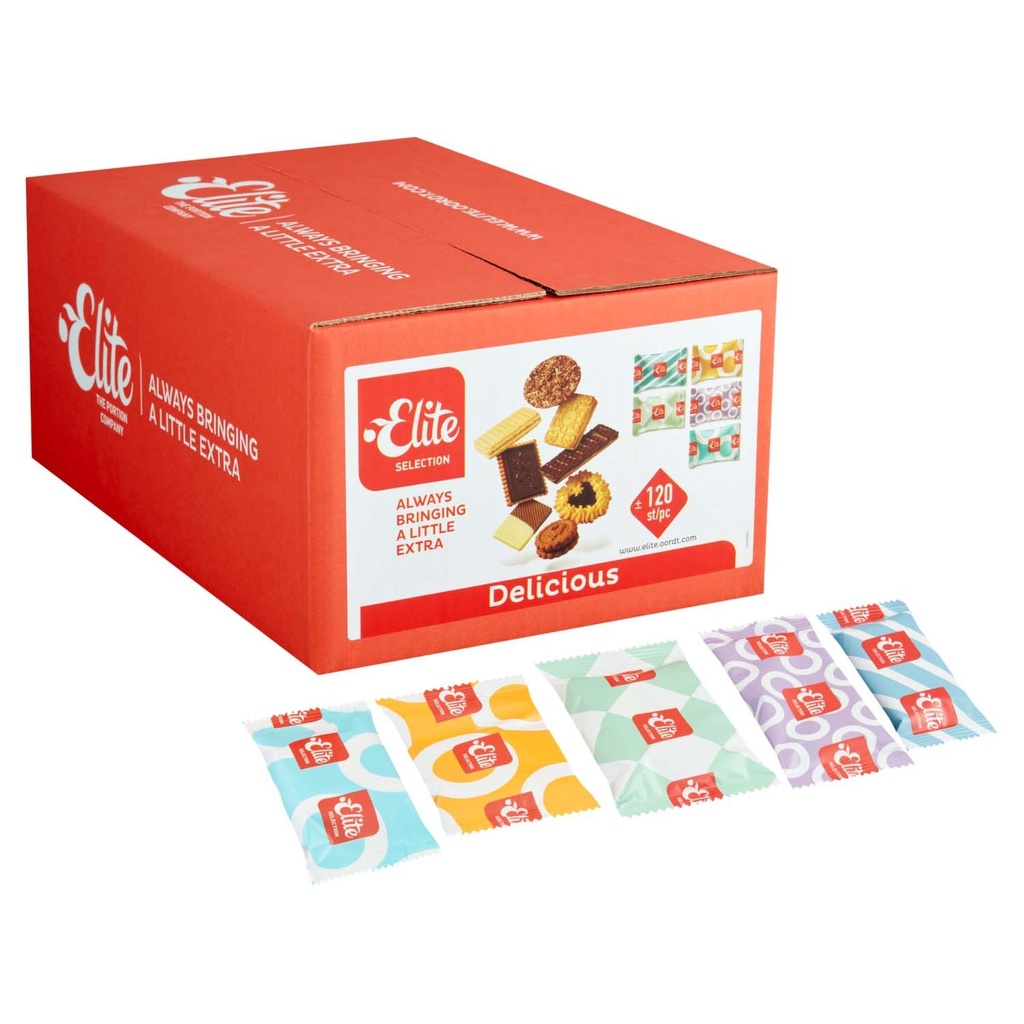 [60100960] Koekjes Elite Selection Delicious mix 120 stuks