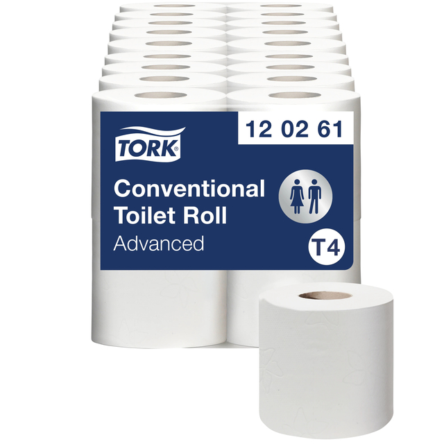 [120261] Toiletpapier Tork T4 Advanced 2laags 493 vel wit
