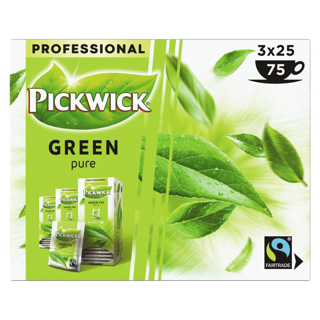 [4029655] Thee Pickwick Fair Trade green pure 25x1.5gr