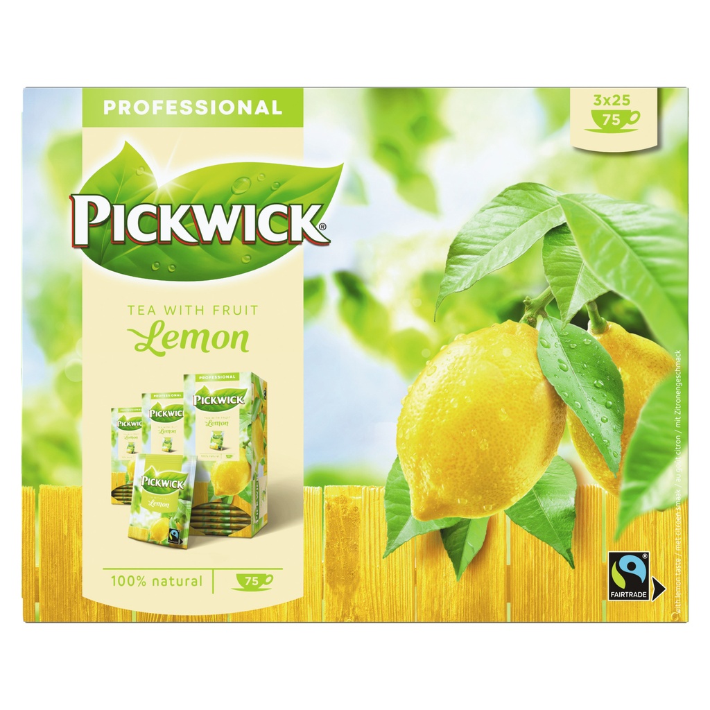[4029656] Thee Pickwick Fair Trade lemon 25x1.5gr
