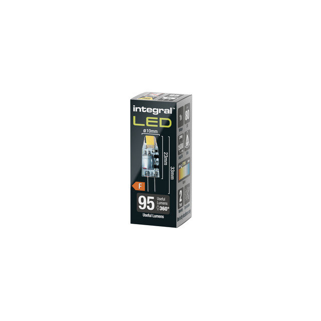 Ledlamp Integral GU4 2700K warm wit 1.1W 95lumen