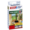 Insectenhor tesa OPEN CLOSE raam 1.3x1.5m zw