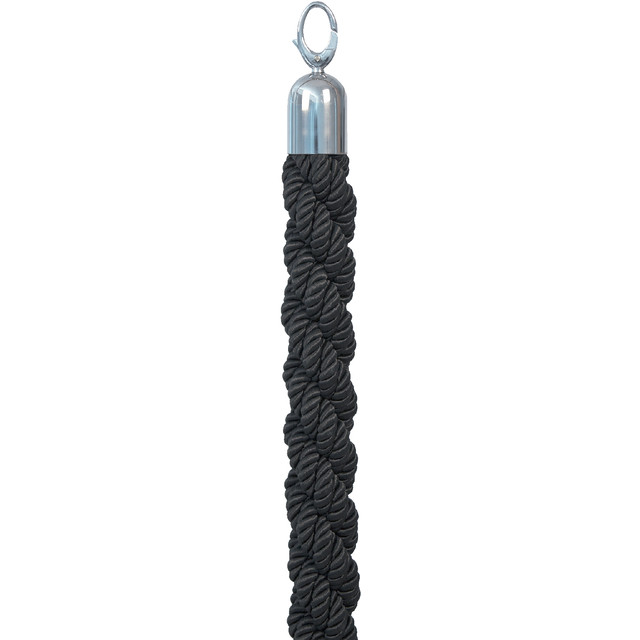 Afzetkoord Securit 150cm zwart chroome knop