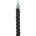 Afzetkoord Securit 150cm zwart chroome knop