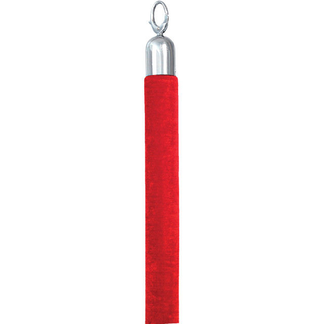 Afzetkoord Securit 150cm rood chroome knop