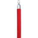 Afzetkoord Securit 150cm rood chroome knop