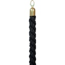 Afzetkoord Securit 150cm zwart goudkleurige knop