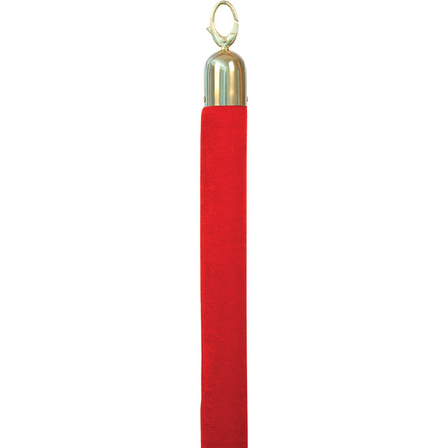 Afzetkoord Securit 150cm rood goudkleurige knop