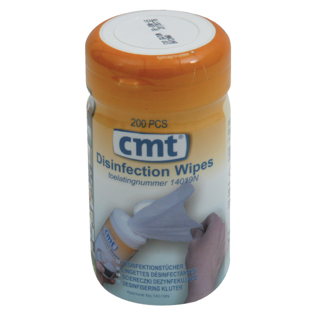 [43650534] Desinfectiedoekjes CMT pot à 200 stuks
