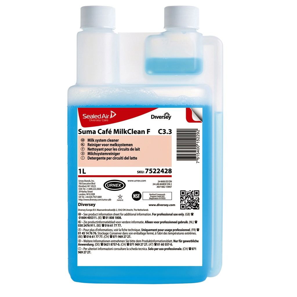 [7522428] Reinigingsvloeistof Suma Milkcleaner 1 liter