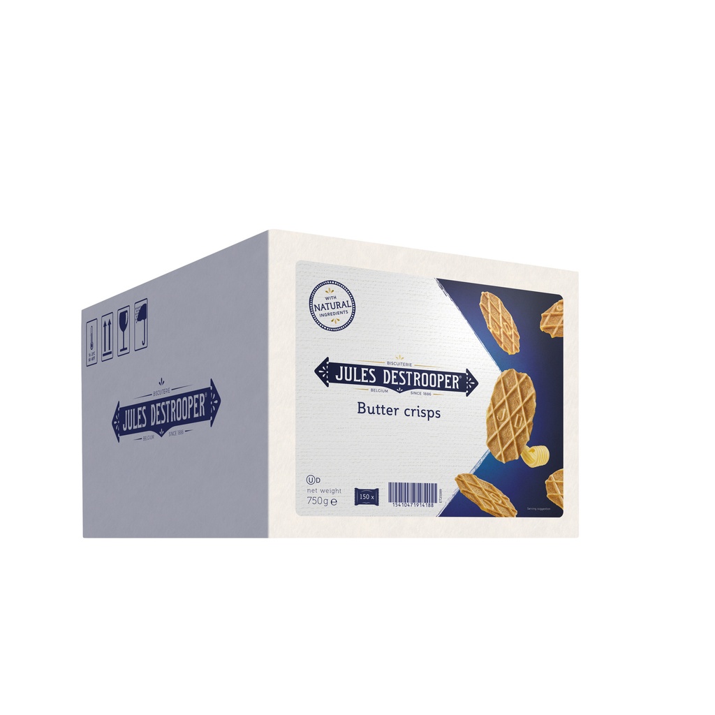 [61NB0BE] Koek Jules Destrooper natuurboterwafels ds 150st