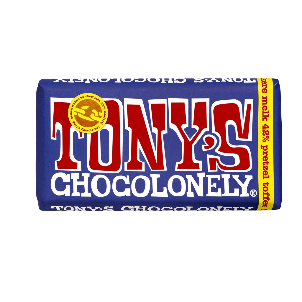 [NLRDMPT180] Chocolade Tony Chocolonely donker melk pretzel tof