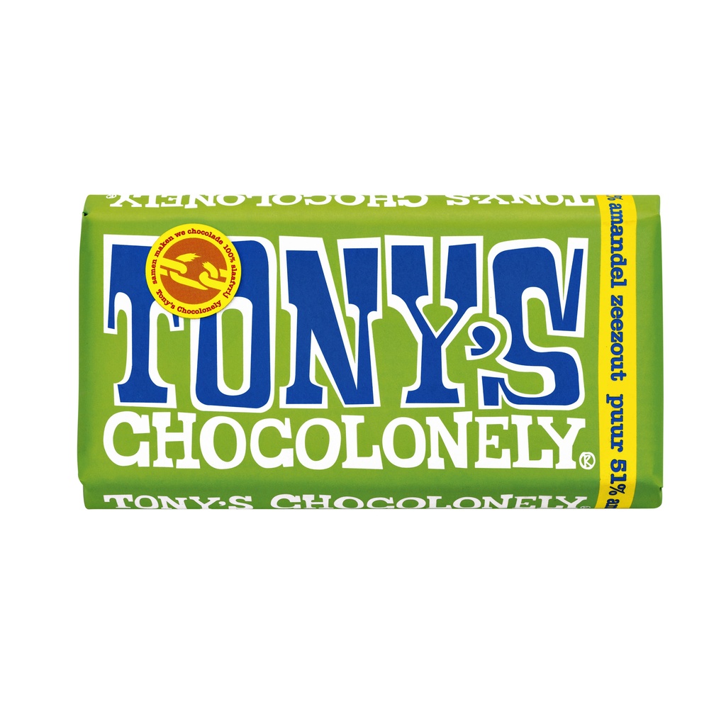 [NLRPAZ180] Chocolade Tony Chocolonely puur amandel zeezout