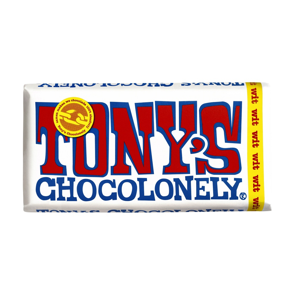 [NLRW180] Chocolade Tony Chocolonely wit reep 180gr