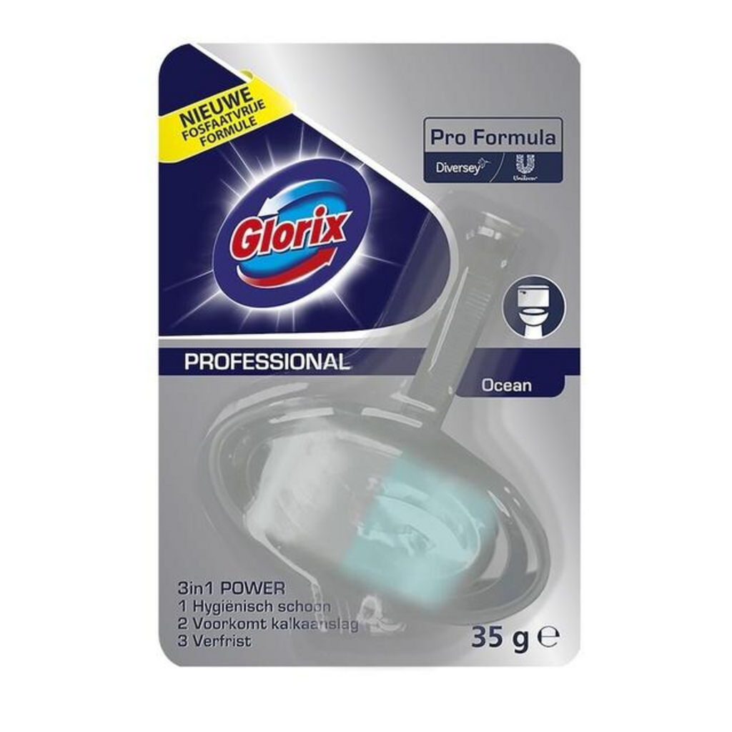 [101109537] Toiletblok Glorix ocean fresh met houder