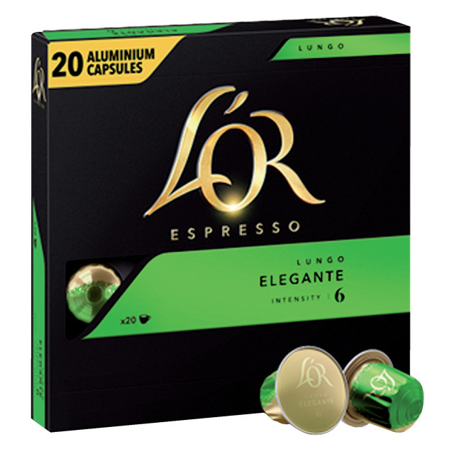 [4028583] Koffiecups L'Or espresso Lungo Elegante 20st