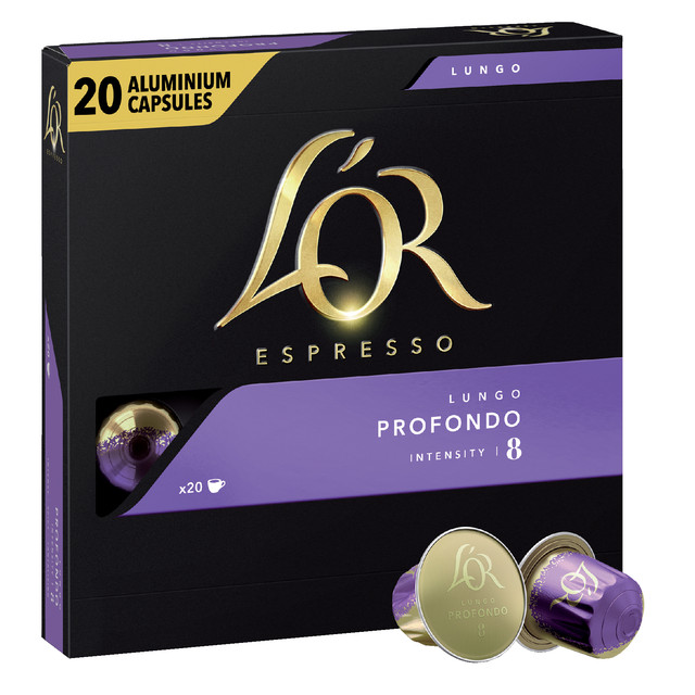 [4028582] Koffiecups L'Or espresso Lungo Profondo 20st
