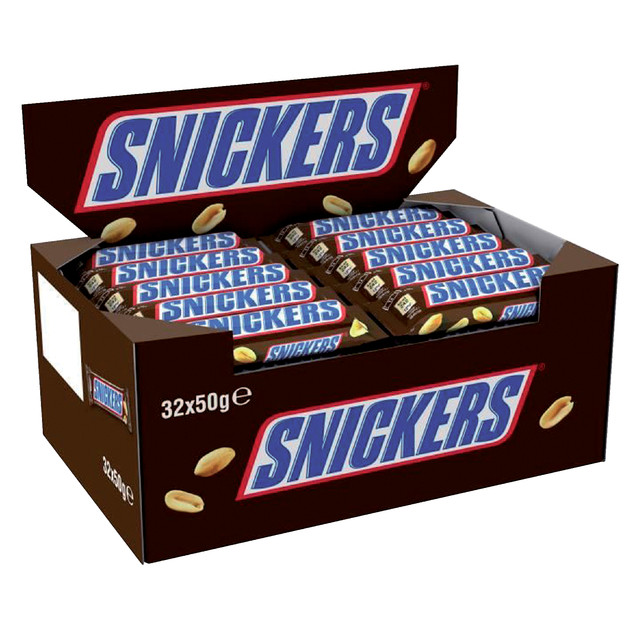 Snoep Snickers reep 32x50 gram