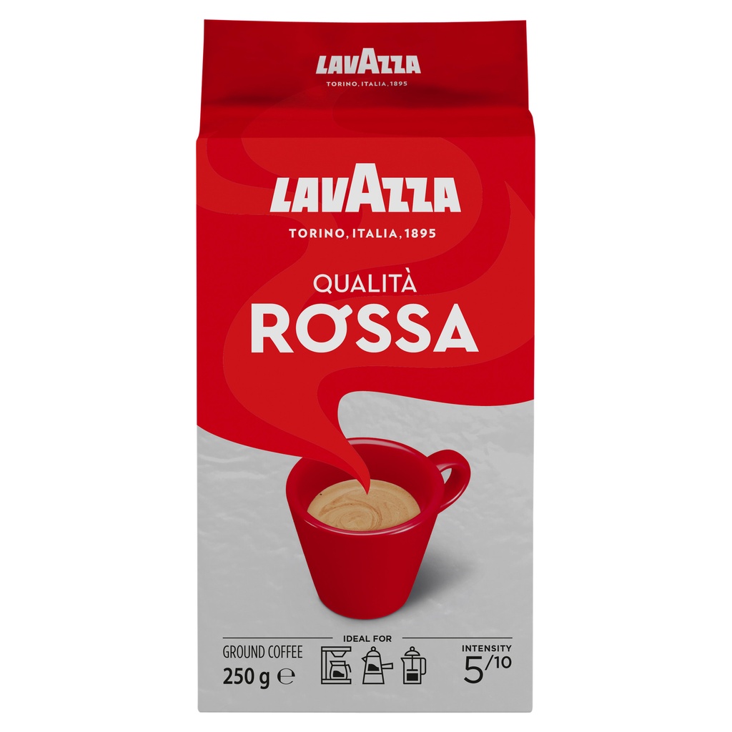 [233030010] Koffie Lavazza gemalen Qualita Rossa 250gr