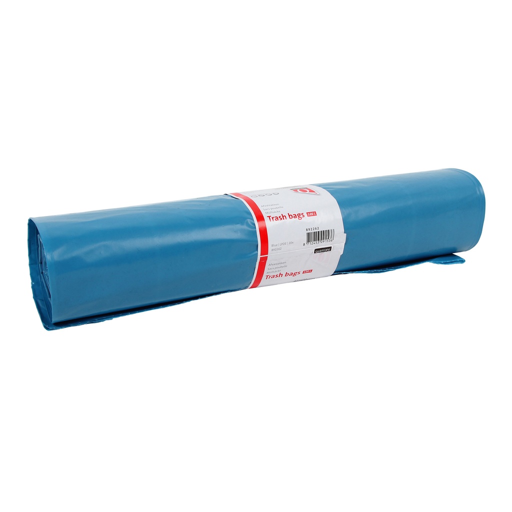 Afvalzak Quantore LDPE T60 70x110cm 120l blauw