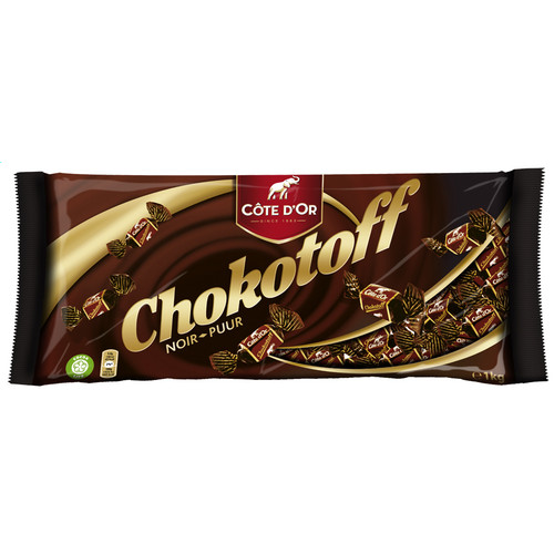 [34725] Chocolade Cote dOr Chokotoff toffee puur 1kg