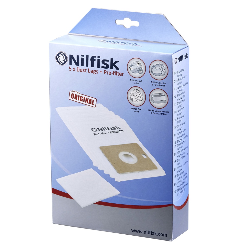 [78602600] Stofzuigerzak Nilfisk One en Coupe 5 stuks