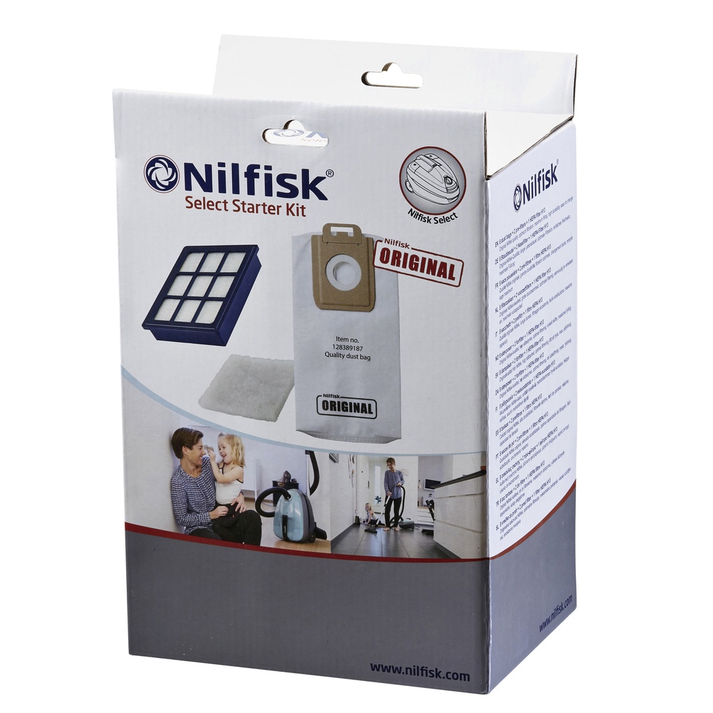 [128389188] Stofzuigerzak Nilfisk Select starterkit 4 stuks