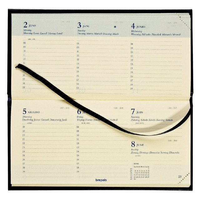 [0.074.1255.01.6.7254] Zakagenda 2026 Quantore 7dag/2pag liggend zwart