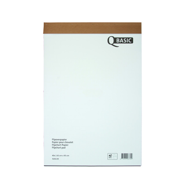 [400060998] Flipoverpapier Qbasic 65x95cm blanco ruit