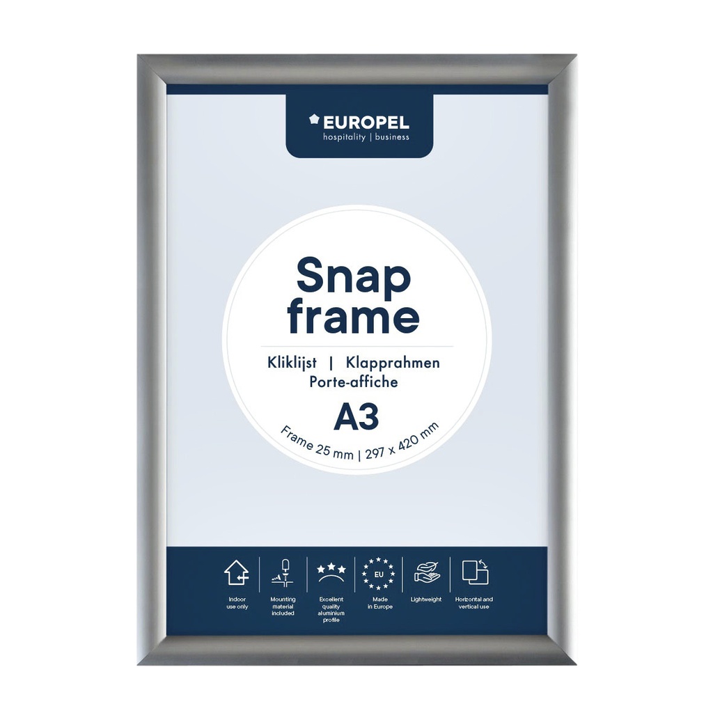 [355003] Kliklijst Europel A3 25mm
