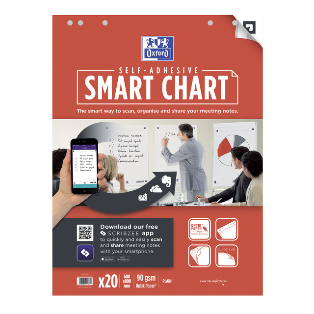 [400096276] FLIPOVERPAPIER OXFORD SMART 60X80CM BLANCO 90GR