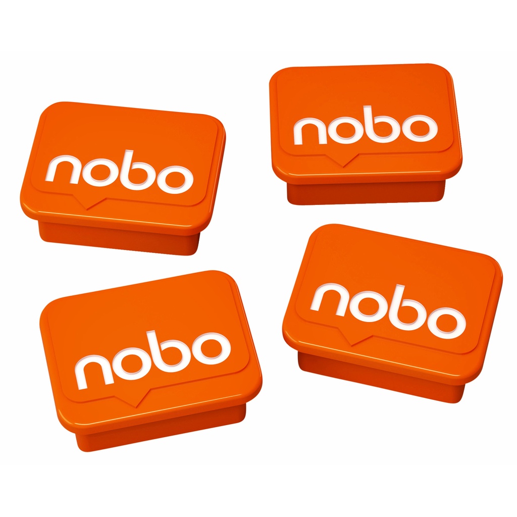 [1905327] Magneet Nobo 22mm oranje 4 stuks