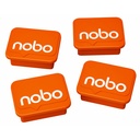 Magneet Nobo 22mm oranje 4 stuks