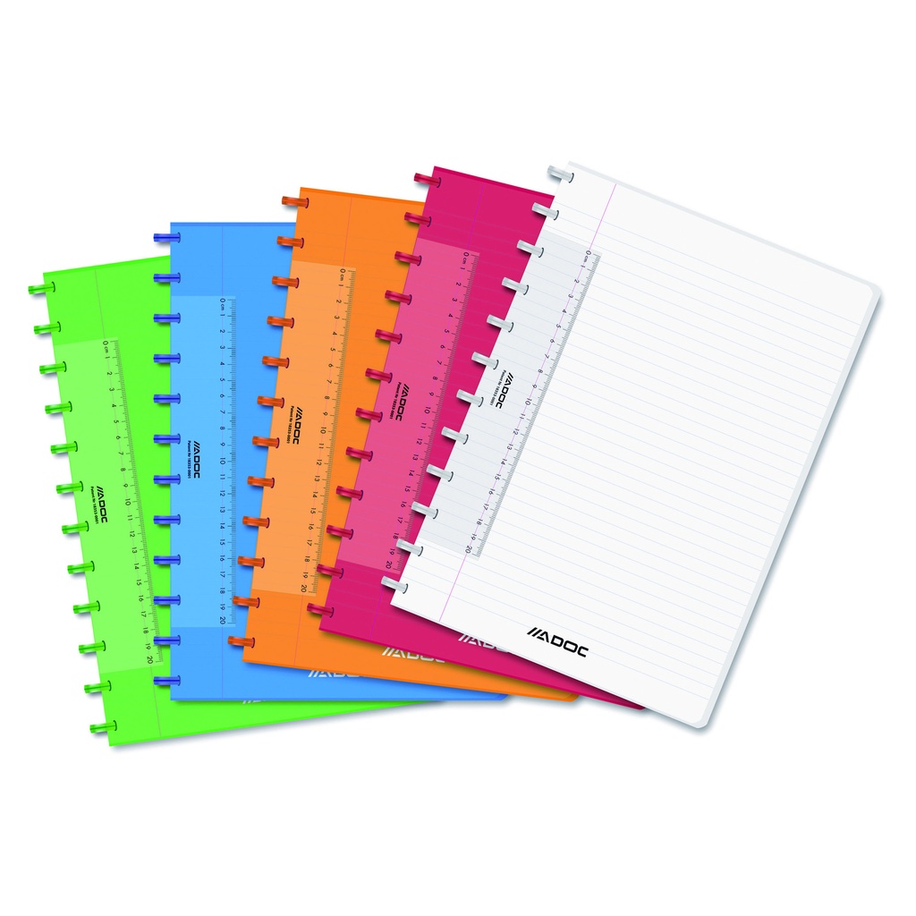 [6011.000] Schrift Adoc A4 lijn 144pag 90gr assorti