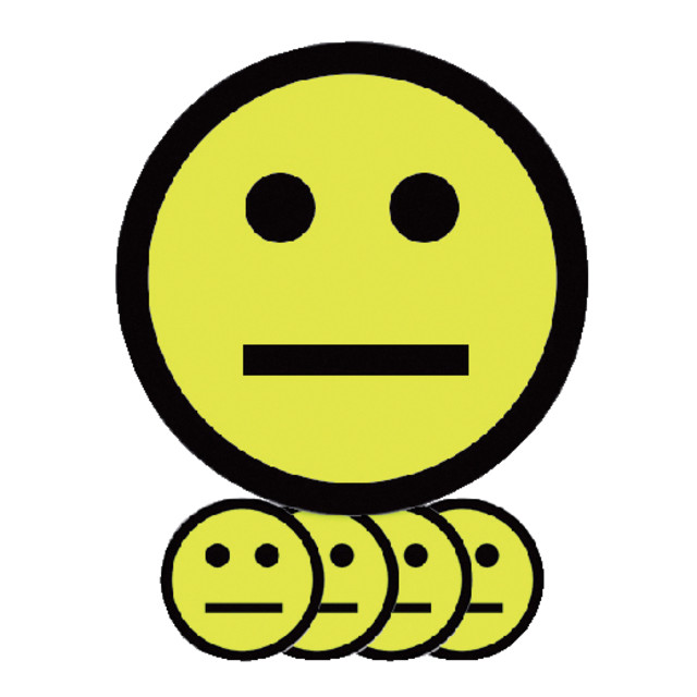 [14032.220] Magneet smiley 25mm emotie neutraal geel 5 stuks