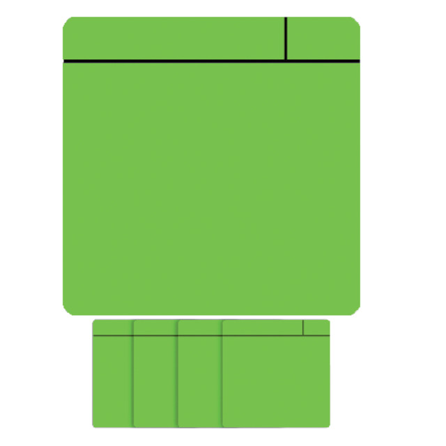 [14032.281] Magneet scrum 75x75mm groen 5 stuks