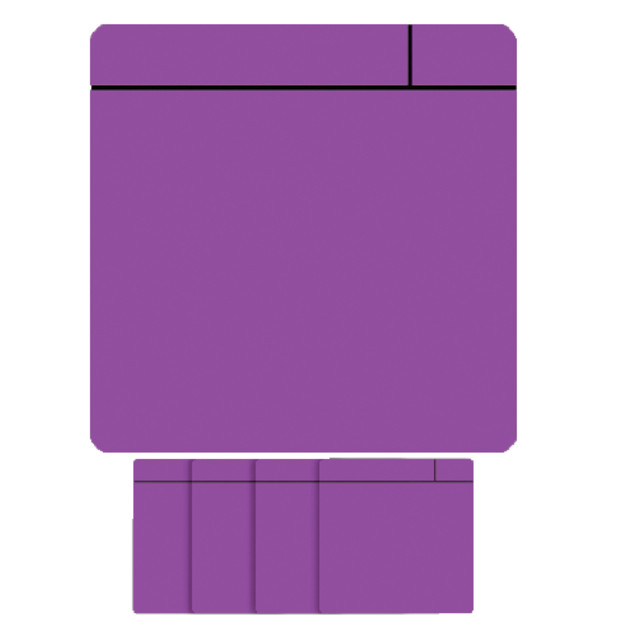 [14032.284] Magneet scrum 75x75mm paars 5 stuks