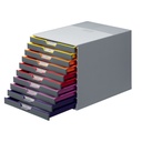 Ladenbox Durable Varicolor 10 laden grijs