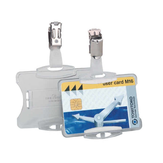 Veiligheidspashdr Durable 8118 open clip 54x85mm