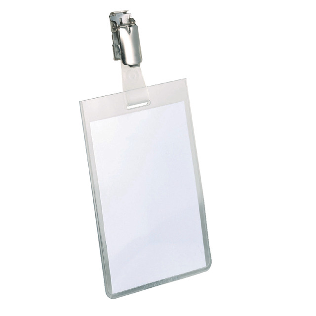 [800219] Badge Durable 8002 clip staand gesloten 90x60mm