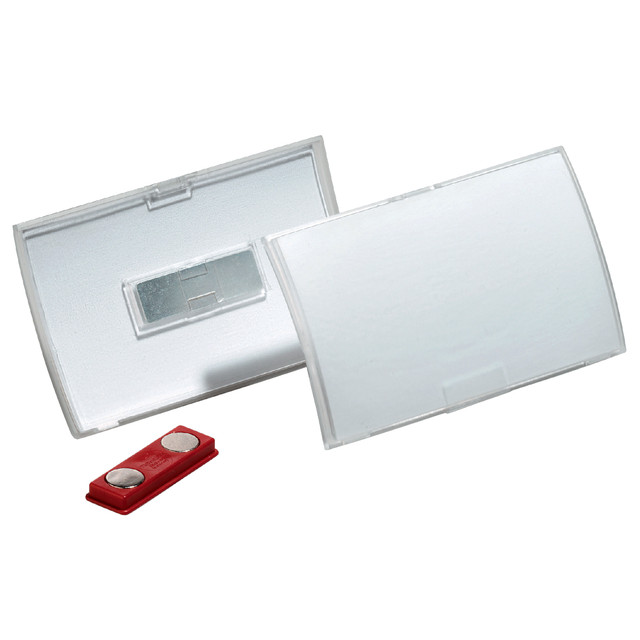 [821219] Badge Durable 8212 Click Fold met magneet 40x75mm
